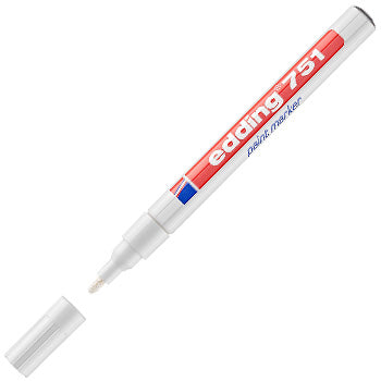Bluepixel Equipamentos e Serviços Informáticos Lda | Marcador Permanente Edding 751 1-2mm Branco — Escrever e Destacar Edding Marcadores