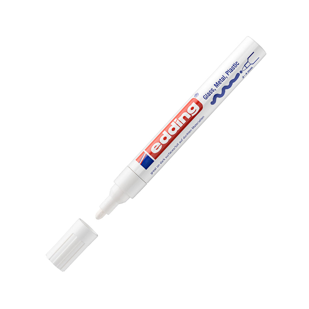 Bluepixel Equipamentos e Serviços Informáticos Lda | Marcador Edding 750 Branco 2-4mm para Títulos e Sinalizações Edding Marcadores