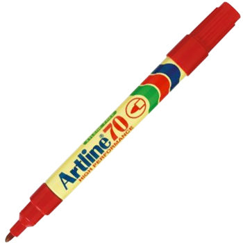 Bluepixel Equipamentos e Serviços Informáticos Lda | Marcador Permanente Médio Artline 70 Vermelho 1,5mm - Escrever e marcar Artline Marcadores