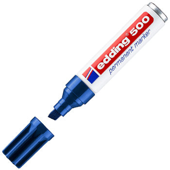 Bluepixel Equipamentos e Serviços Informáticos Lda | Marcador Permanente Edding 500 Grosso 2-7mm Azul | 1 unidade Edding Marcadores