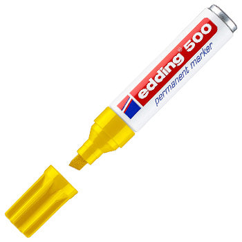 Bluepixel Equipamentos e Serviços Informáticos Lda | Marcador Permanente Edding 500 Grosso 2-7mm Amarelo | 1 Unidade Edding Marcadores
