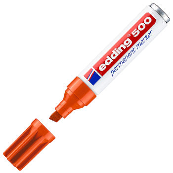 Bluepixel Equipamentos e Serviços Informáticos Lda | Marcador Permanente Edding 500 Grosso Laranja 2-7mm – 1 Unidade Edding Marcadores