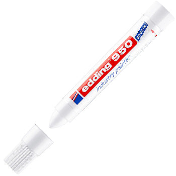 Bluepixel Equipamentos e Serviços Informáticos Lda | Marcador Permanente Grosso Edding 950 10mm Branco - 1 unidade Edding Marcadores
