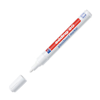 Bluepixel Equipamentos e Serviços Informáticos Lda | Marcador para Vidros Edding 90 Branco 2-3mm | Escreva em Vidros Edding Marcadores
