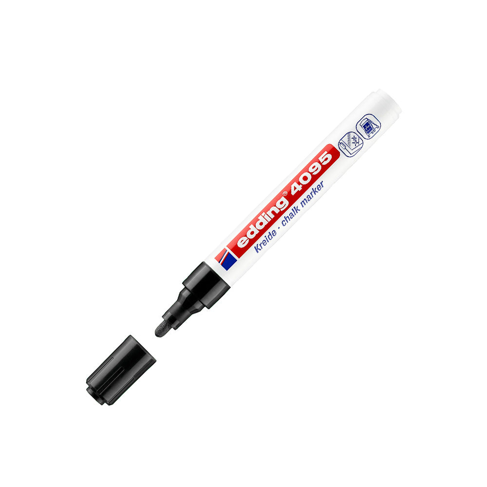 Bluepixel Equipamentos e Serviços Informáticos Lda | Marcador Giz Edding 4095 Preto 2-3mm - Escrever com Qualidade Edding Marcadores