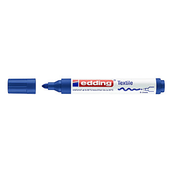 Bluepixel Equipamentos e Serviços Informáticos Lda | Marcador para Tecidos Edding 4500 2-3mm Azul — 1 unidade Edding Marcadores