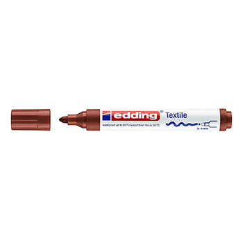 Bluepixel Equipamentos e Serviços Informáticos Lda | Marcador para Tecidos Edding 4500 2-3mm Castanho - 1 Unidade Edding Marcadores