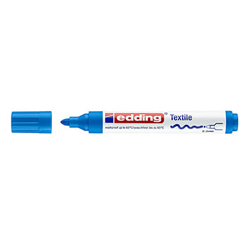 Bluepixel Equipamentos e Serviços Informáticos Lda | Marcador para Tecidos Edding 4500 Azul Claro 2-3mm – 1 unidade Edding Marcadores
