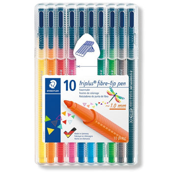 Bluepixel Equipamentos e Serviços Informáticos Lda | Marcador Feltro Staedtler Triplus 010un - Estojo Box Staedtler Marcadores
