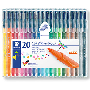 Bluepixel Equipamentos e Serviços Informáticos Lda | Marcador Feltro Staedtler Triplus 020 Unidades – Estojo Box Staedtler Marcadores
