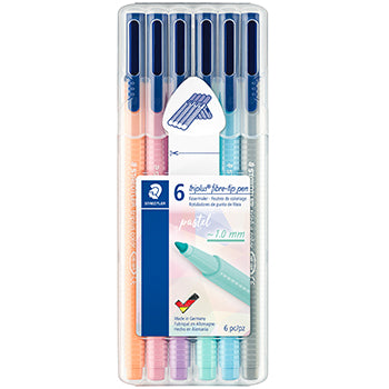 Bluepixel Equipamentos e Serviços Informáticos Lda | Marcador Feltro Staedtler Triplus 06 Unidades em Estojo Box Staedtler Marcadores