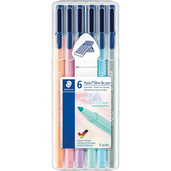 Bluepixel Equipamentos e Serviços Informáticos Lda | Marcador Feltro Staedtler Triplus 06un – Estojo Hygge Staedtler Marcadores