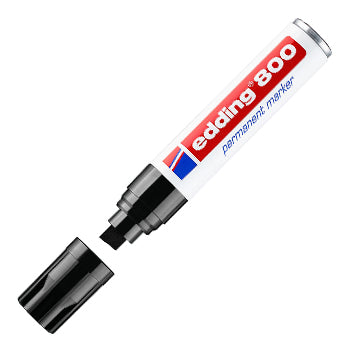 Bluepixel Equipamentos e Serviços Informáticos Lda | Marcador Permanente Edding 800 Grosso 12mm Preto – 1 unidade Edding Marcadores
