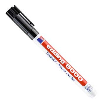 Bluepixel Equipamentos e Serviços Informáticos Lda | Marcador Fino Edding 8000 Preto Resistente ao Gelo – 1 Unidade Edding Marcadores