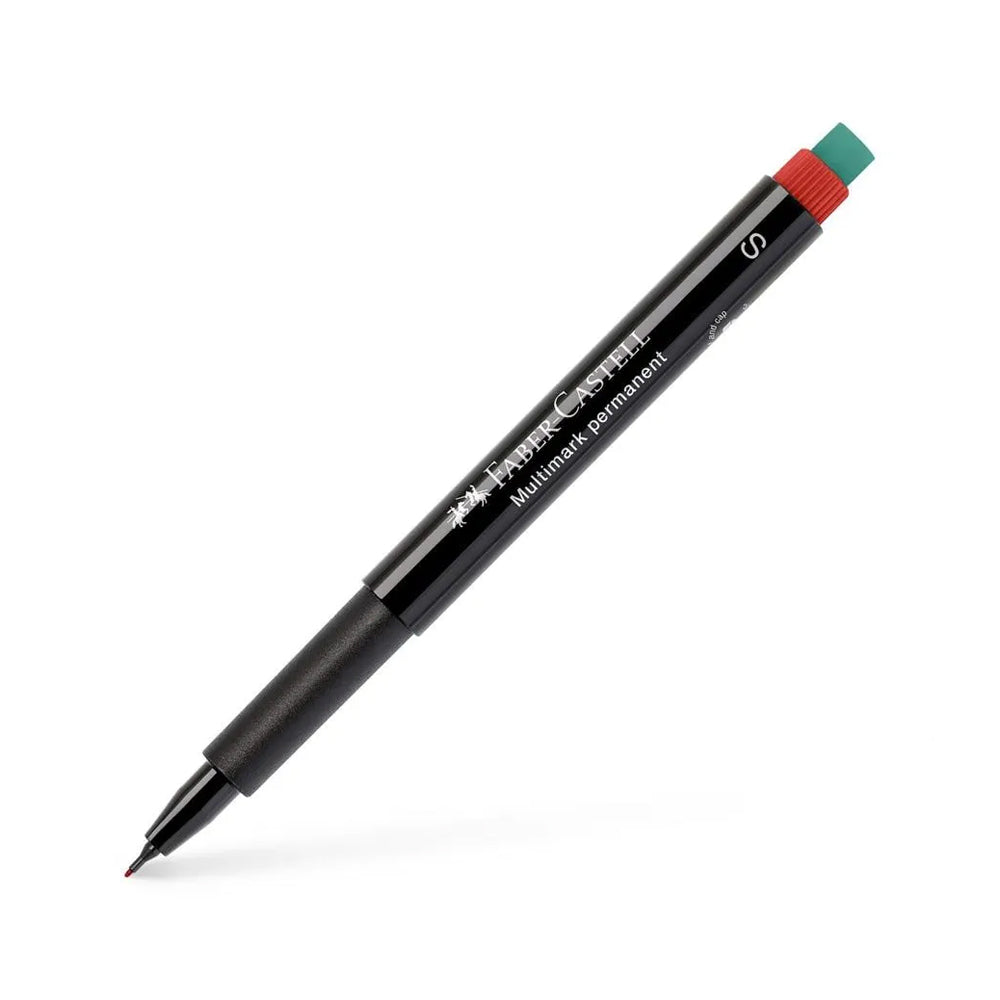 Bluepixel Equipamentos e Serviços Informáticos Lda | Marcador Permanente SuperFino 0,4mm Vermelho - 1 Unidade Faber-Castell Marcadores