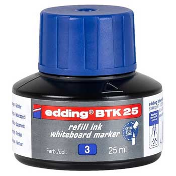 Bluepixel Equipamentos e Serviços Informáticos Lda | Recarga de Marcador para Quadro Branco Edding Azul 25ml Edding Recargas Marcadores