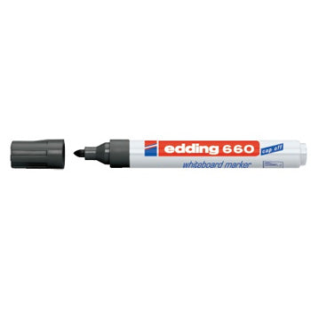 Bluepixel Equipamentos e Serviços Informáticos Lda | Marcador para Quadro Branco Edding 660 Preto Recarregável – 1 Unidade Edding Marcadores