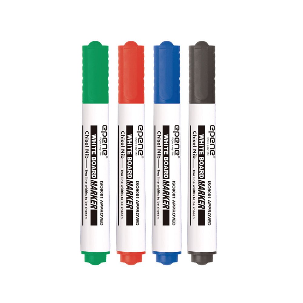 Bluepixel Equipamentos e Serviços Informáticos Lda | Marcador para Quadros Brancos Epene EP12-2002 | 4 Cores, 4 Unidades Epene Marcadores