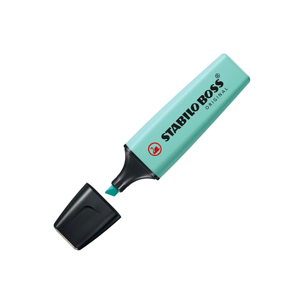Bluepixel Equipamentos e Serviços Informáticos Lda | Marcador Fluorescente Stabilo Turquesa Pastel 10un – Cor Vibrante Stabilo Marcadores