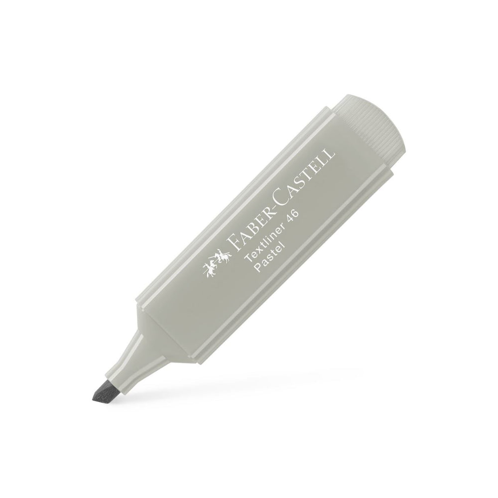 Bluepixel Equipamentos e Serviços Informáticos Lda | Marcador Fluorescente Faber Textliner 46 Cinza Pastel - Pacote com 10 unidades Faber-Castell Marcadores