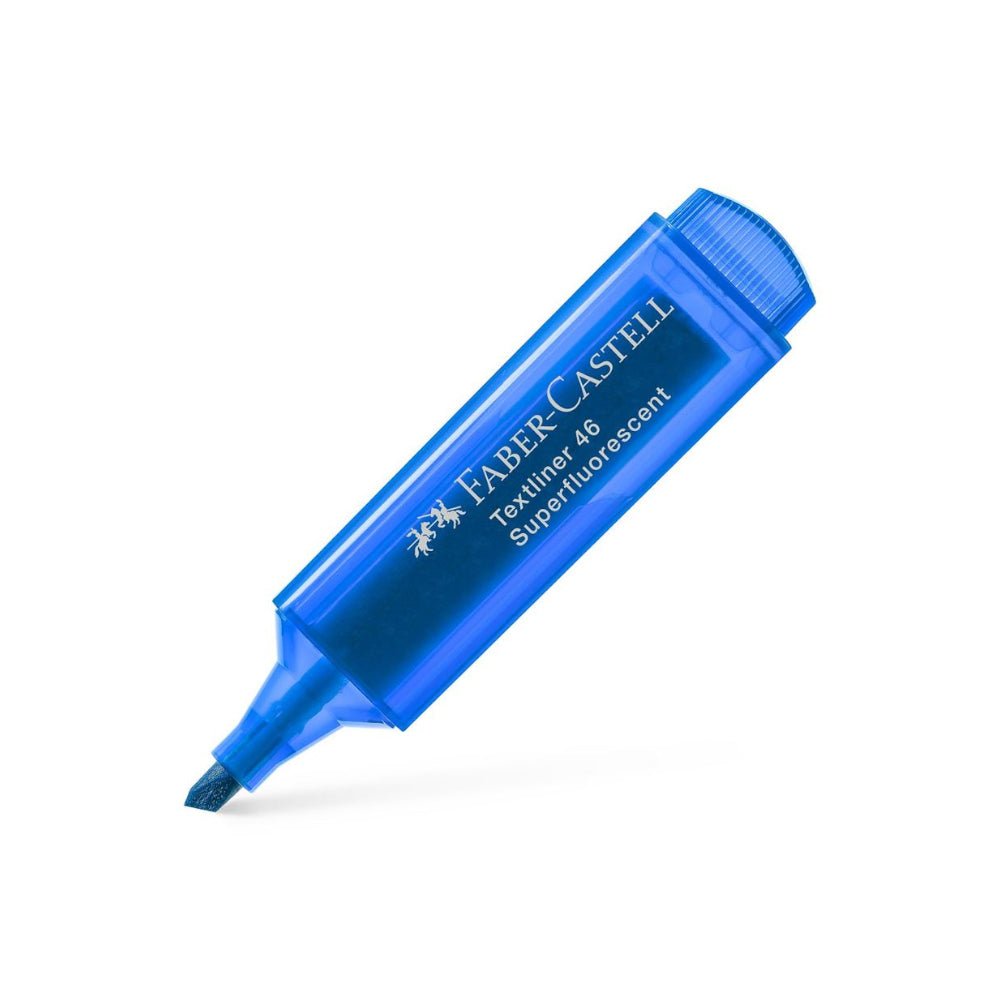 Bluepixel Equipamentos e Serviços Informáticos Lda | Marcador Fluorescente Faber Textliner 46 Azul 10 unidades Faber-Castell Marcadores