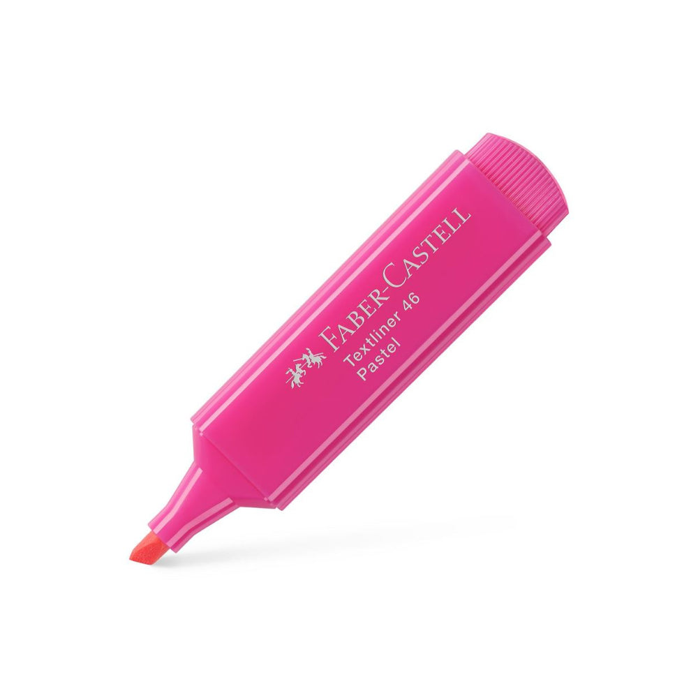 Bluepixel Equipamentos e Serviços Informáticos Lda | Marcador Faber Textliner 46 Rosa Pastel - Pack com 10 unidades Faber-Castell Marcadores