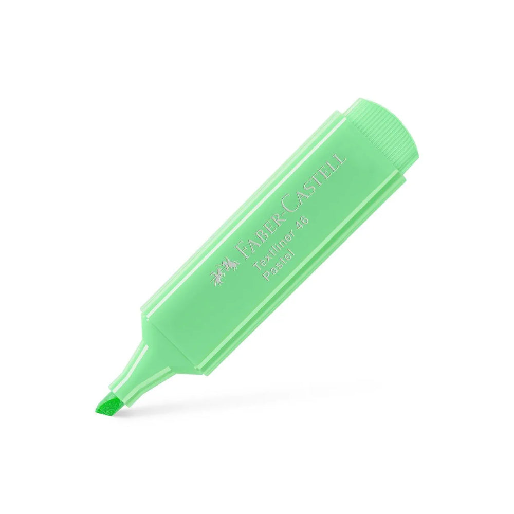 Bluepixel Equipamentos e Serviços Informáticos Lda | Marcador Faber Textliner 46 Verde Pastel 10 Unidades - Alta Precisão Faber-Castell Marcadores
