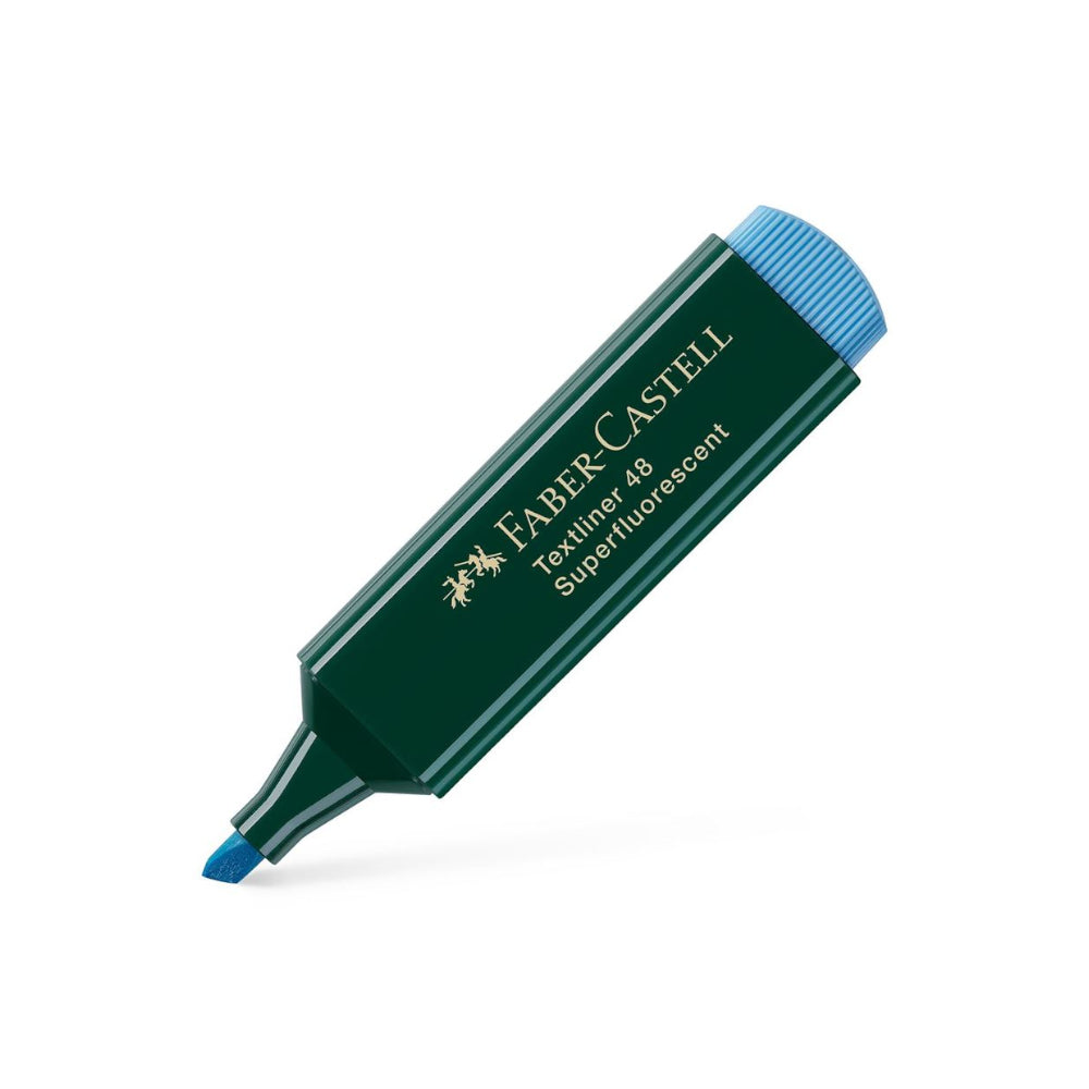 Bluepixel Equipamentos e Serviços Informáticos Lda | Marcador Fluorescente Faber Textliner 48 Azul – Pacote com 10 unidades Faber-Castell Marcadores