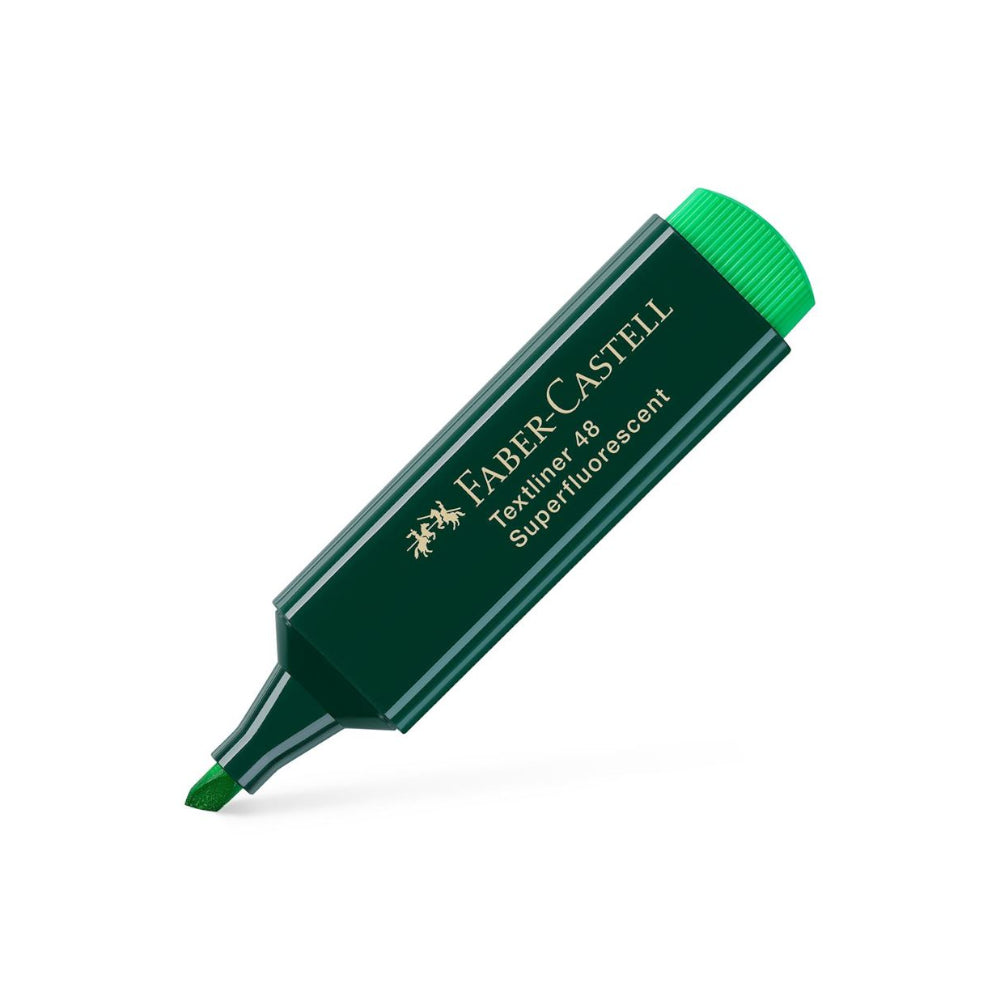 Bluepixel Equipamentos e Serviços Informáticos Lda | Marcador Fluorescente Faber Textliner 48 Verde – Kit com 10 unidades Faber-Castell Marcadores