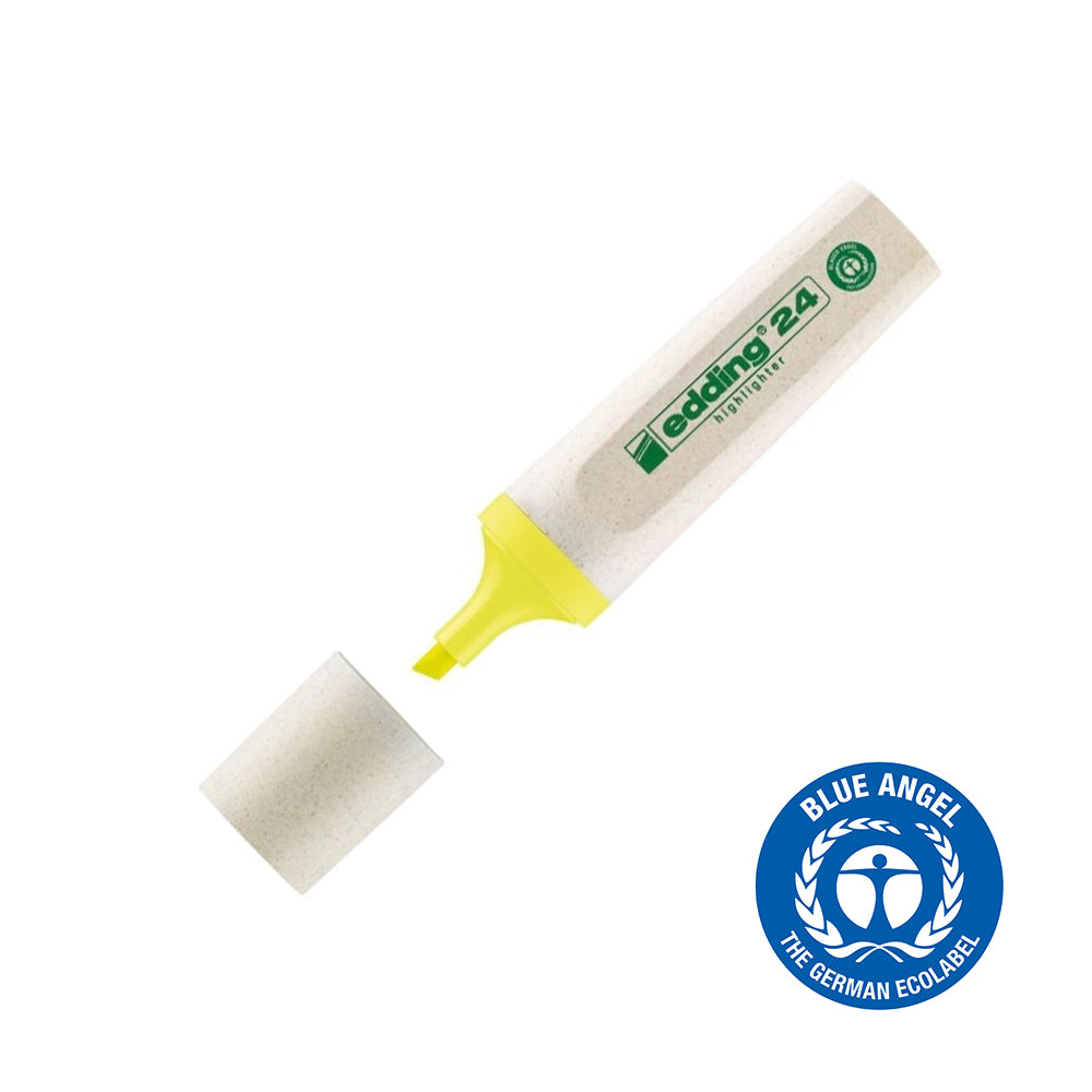 Bluepixel Equipamentos e Serviços Informáticos Lda | Marcador Edding Fluorescente Amarelo 2-5mm Ecoline 1un | Visibilidade Edding Marcadores