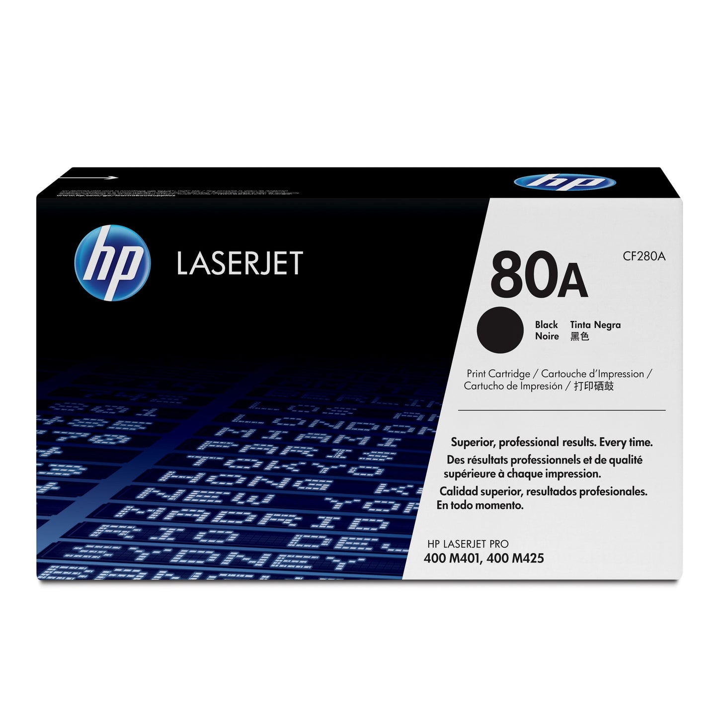HP 80A original Toner cartridge CF280A black standard capacity 2.560 pages 1-pack HP