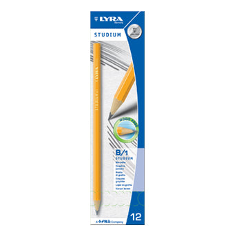 Bluepixel Equipamentos e Serviços Informáticos Lda | Lápis Grafite Nº1-B Lyra Studium - Caixa com 12 Unidades Lyra Lápis