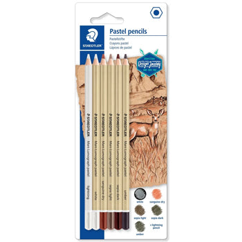 Bluepixel Equipamentos e Serviços Informáticos Lda | Lápis Pastel Staedtler Mars Lumograph 5+1 – Desenho Profissional Staedtler Lápis