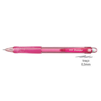 Bluepixel Equipamentos e Serviços Informáticos Lda | Lapiseira 0,5mm UNI Shalaku M5-100 Rosa para Desenho e Escrita Uni Lapiseiras
