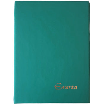 Porta Ementas A4 4 Bolsas Verde