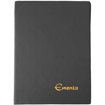Porta Ementas A4 4 Bolsas Cinza Outros