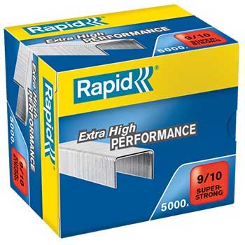 Bluepixel Equipamentos e Serviços Informáticos Lda | Agrafos 9/10 Rapid para 40-70 Folhas - Caixa com 5000 unidades Rapid Agrafos
