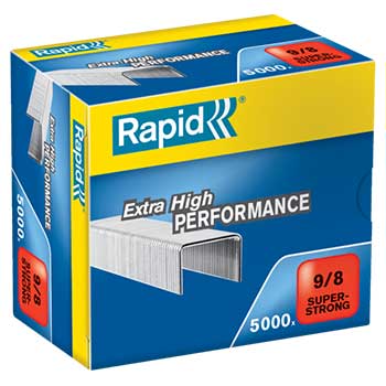 Bluepixel Equipamentos e Serviços Informáticos Lda | Agrafos 9/8 Rapid para 10-50 Folhas - Caixa com 5000 Unidades Rapid Agrafos