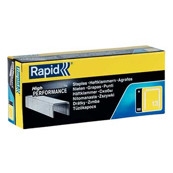 Bluepixel Equipamentos e Serviços Informáticos Lda | Agrafos Rapid para Pistola Agrafadora 13/10 - Caixa com 5000 Unidades Rapid Agrafos