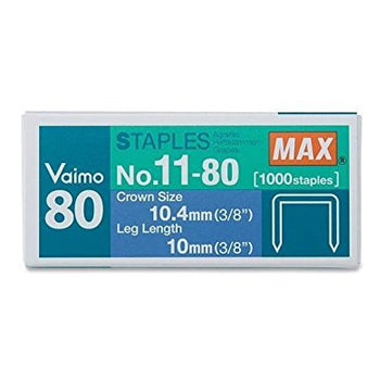 Bluepixel Equipamentos e Serviços Informáticos Lda | Agrafos 11-80 Max para 64 Folhas – Caixa com 1000un Max Agrafos