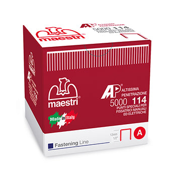 Bluepixel Equipamentos e Serviços Informáticos Lda | Agrafo 114 Forest 14mm para Rocamatica - Caixa com 5000 unidades Maestri Agrafos