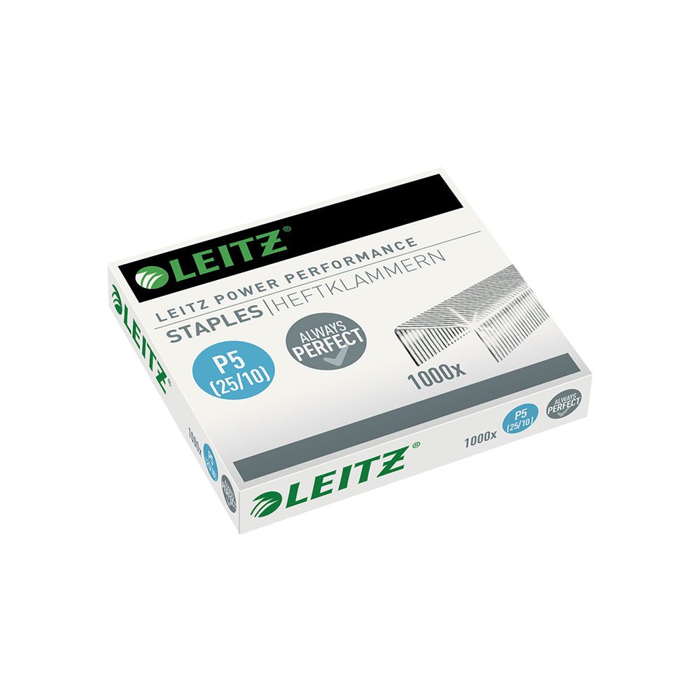 Bluepixel Equipamentos e Serviços Informáticos Lda | Agrafos P5 60Fls para Agrafador Leitz 5552 – Pacote com 1000 unidades Leitz Agrafos