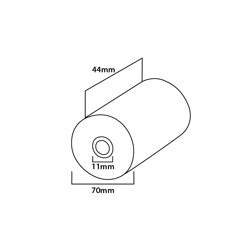 Bluepixel Equipamentos e Serviços Informáticos Lda | Rolo de Papel 44x70mm 60g, Pacote com 10 unidades Outros Rolo Branco