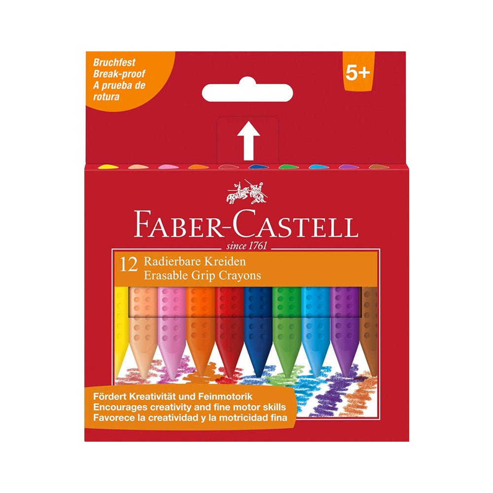 Bluepixel Equipamentos e Serviços Informáticos Lda | Lápis de Cera Faber-Castell Grip 12 Cores para Desenho e Arte Faber-Castell Lápis