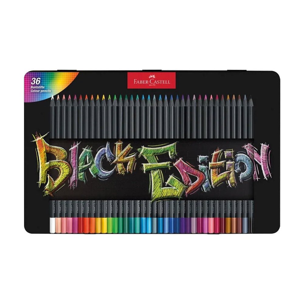Bluepixel Equipamentos e Serviços Informáticos Lda | Lápis de Cor Faber-Castell Black Edition 36un – Alta Qualidade Faber-Castell Lápis