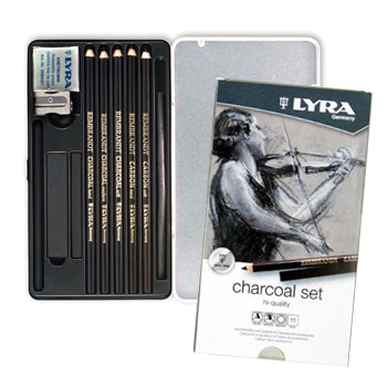 Bluepixel Equipamentos e Serviços Informáticos Lda | Lápis de Carvão LYRA Rembrandt Set 11 Unidades - Alta Qualidade Lyra Lápis