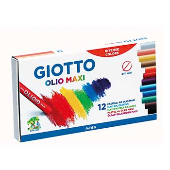 Bluepixel Equipamentos e Serviços Informáticos Lda | Lápis Pastel a Óleo Giotto Olio 12 unidades | Desenho e Arte Giotto Lápis