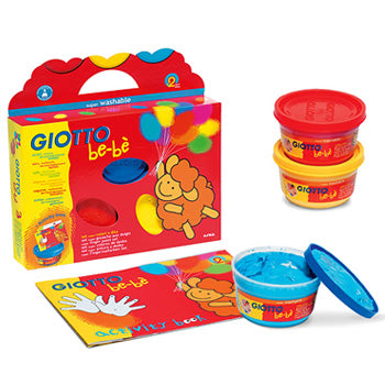 Bluepixel Equipamentos e Serviços Informáticos Lda | Guache de Dedos Giotto Be-Be 150ml x 4 + Álbum de Pintura Giotto Be-Be Conjuntos de Pintar
