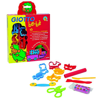 Bluepixel Equipamentos e Serviços Informáticos Lda | Conjunto Giotto Be-Be Pasta com 10 Unidades + Acessórios para Crianças Giotto Be-Be Giotto Be-Be