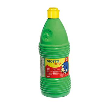 Bluepixel Equipamentos e Serviços Informáticos Lda | Guache Líquido 1L Giotto Be-Be Verde - Tinta Escolar de Alta Qualidade Giotto Be-Be Guaches Infantis
